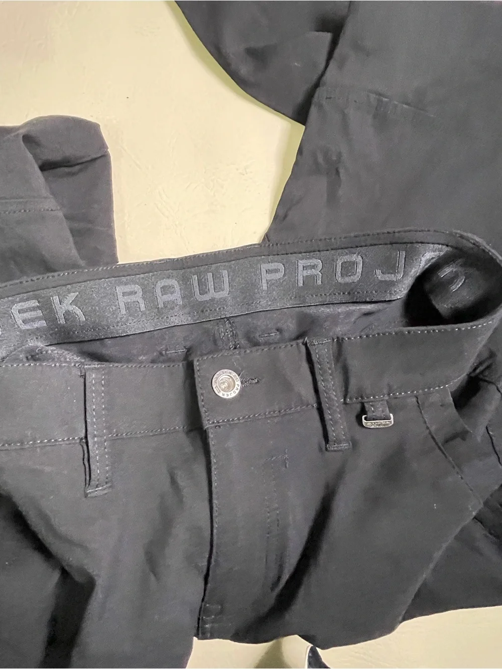Projek Raw Mens Bungeeflex Cargo Pants black Classic Fit  144101 Size 30